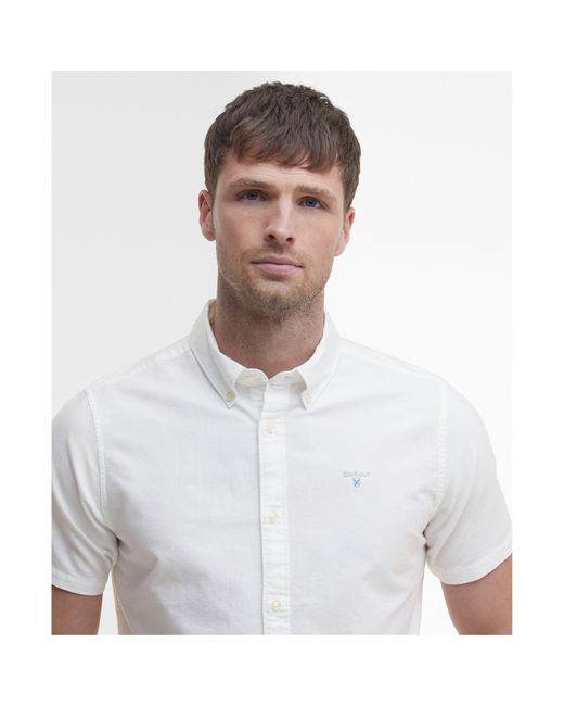 Barbour White Oxtown Shirt for men