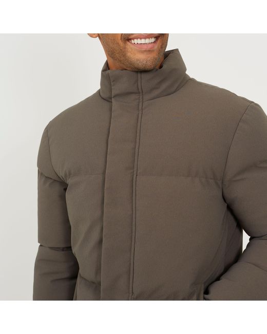 Brave Soul Gray Medium Puffer Jacket for men