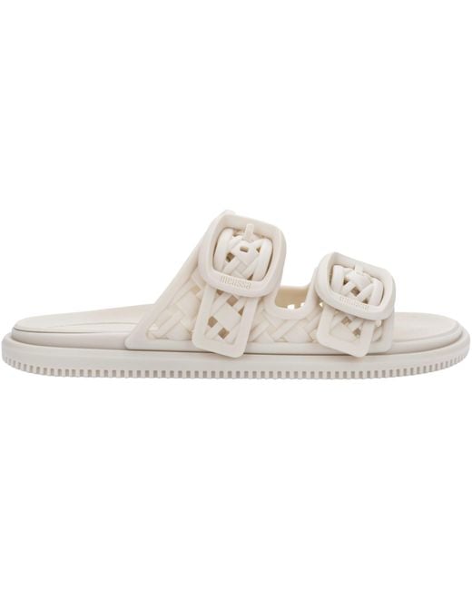 Melissa Metallic Possession Slip Flat Sandal
