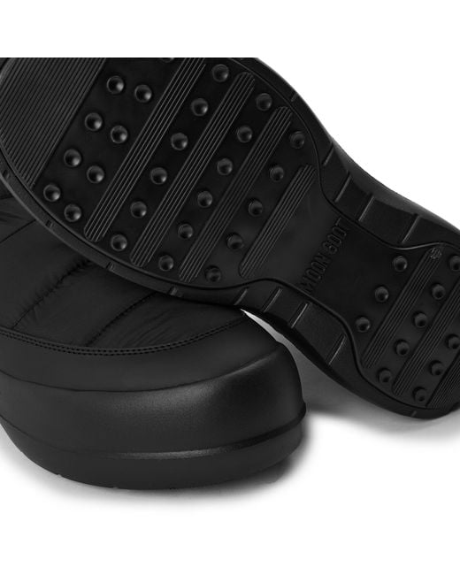 Moon Boot Black Mezzaluna Snow Boots for men