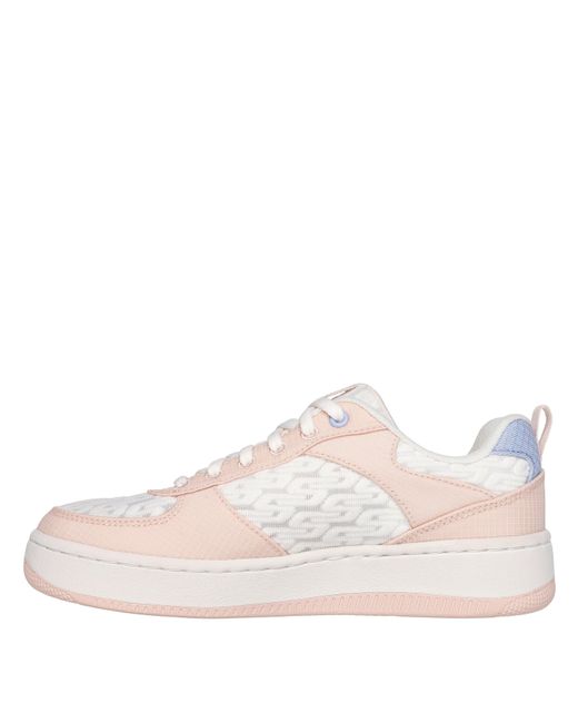 Skechers White Sprtcourt92 Classic Low-Top Trainers