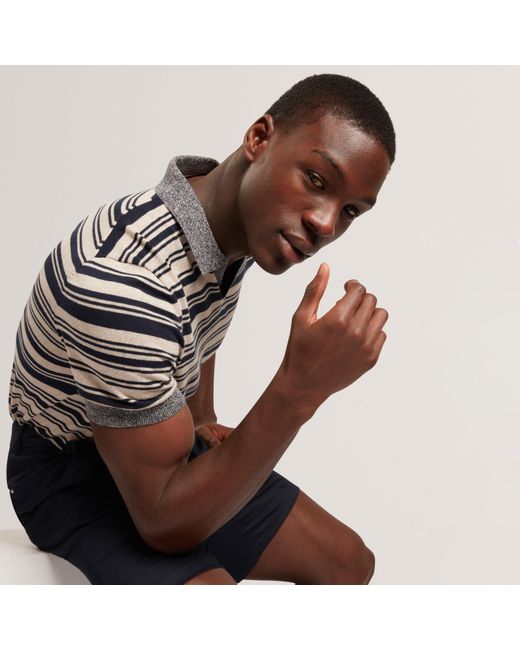 Ted Baker Blue Short Sleeve Polo Shirt for men