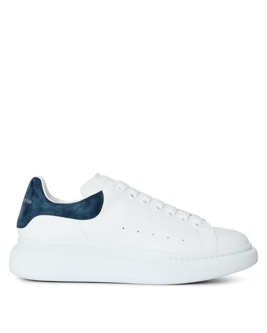 McQueen White Oversized Leather Trainers for men