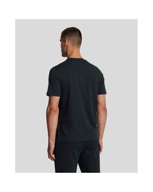 Lyle & Scott Black Tonal Tee for men
