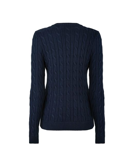 Ralph Lauren Blue Cable-Knit Jumper
