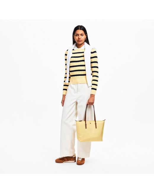 Ralph Lauren Yellow Medium Keaton Tote Bag