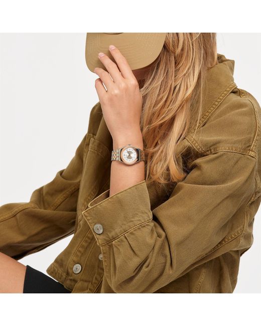 Swatch Metallic Irony Analogue Quartz Watch