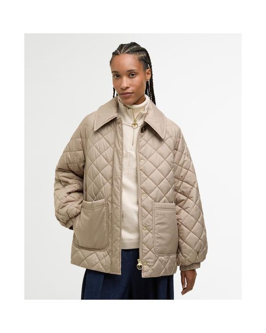 Barbour Natural Laoise Quilted Jacket