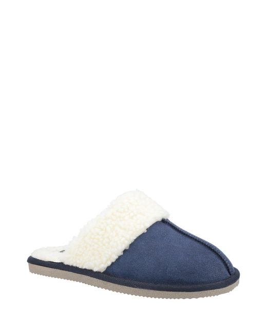 Hush Puppies Blue Arianna Mule Slippers