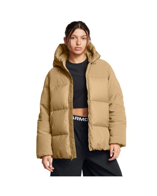 Under Armour Natural Limitless Cord Quilted Heavyweight Puffer Jacket