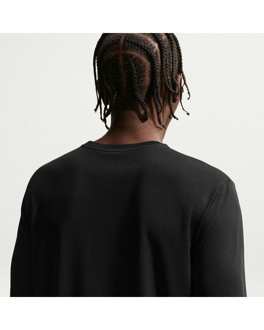Nike Black Miler Ls Tee Sn64 for men