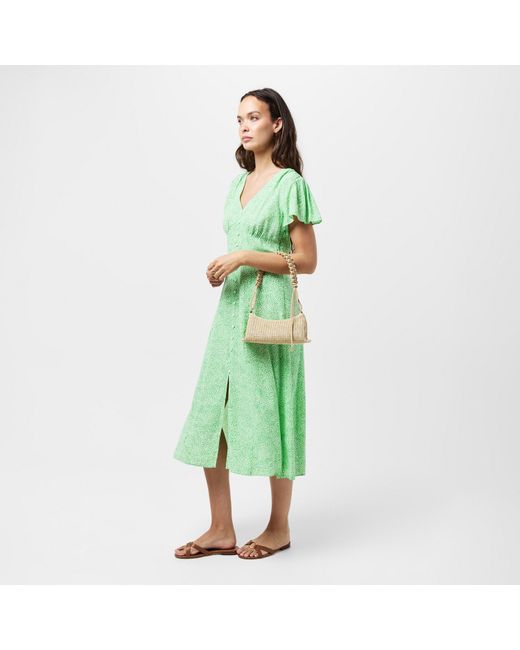French Connection Green Bernice Tea Dress