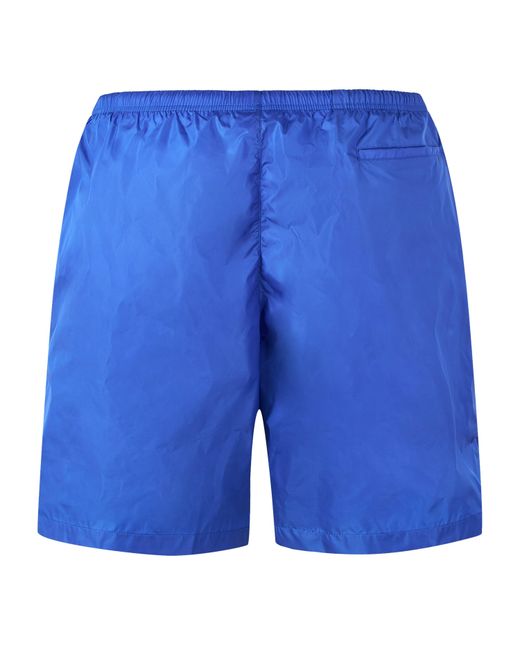 Palm Angels Blue Swim Shorts for men