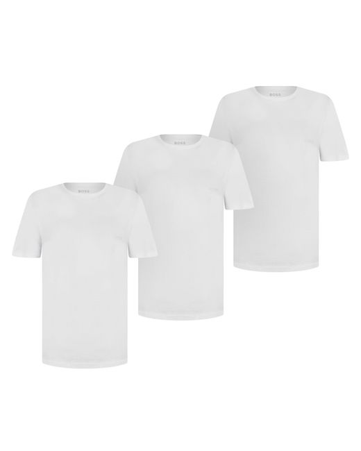 Boss White 3 Pack Classic T Shirts for men