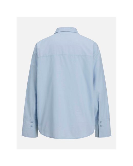 JJXX Blue Caro Poplin Relaxed Shirt Ladies