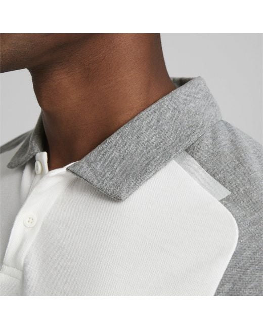 PUMA White Teamcup Casuals Polo Shirt for men