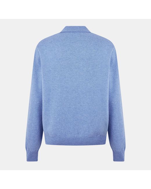 Jacob Cohen Blue Polo Knitted Top for men