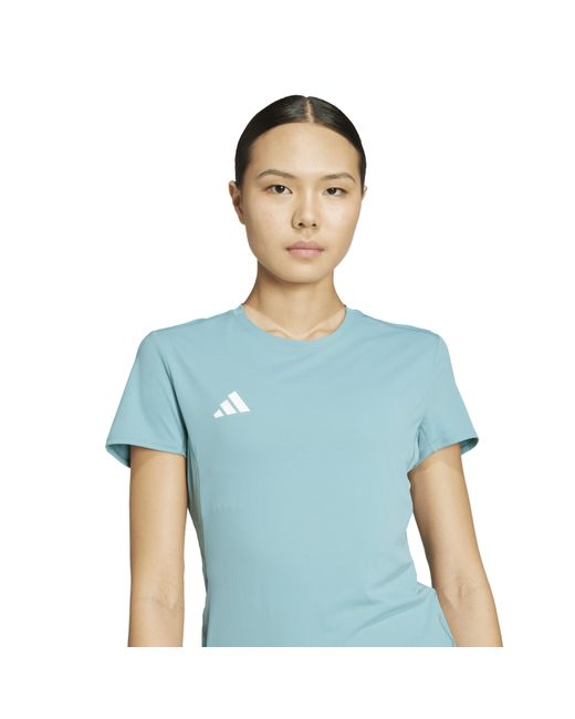 Adidas Blue Adizero Running T-Shirt