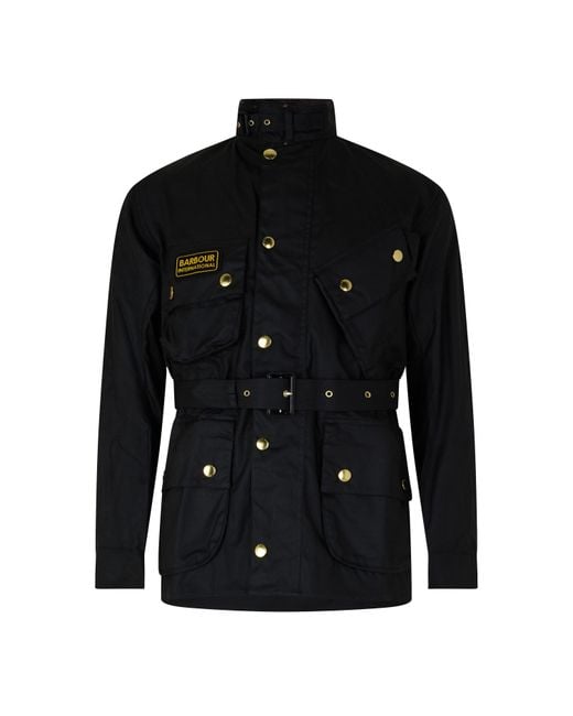 Barbour Black Original Waxed Jacket for men
