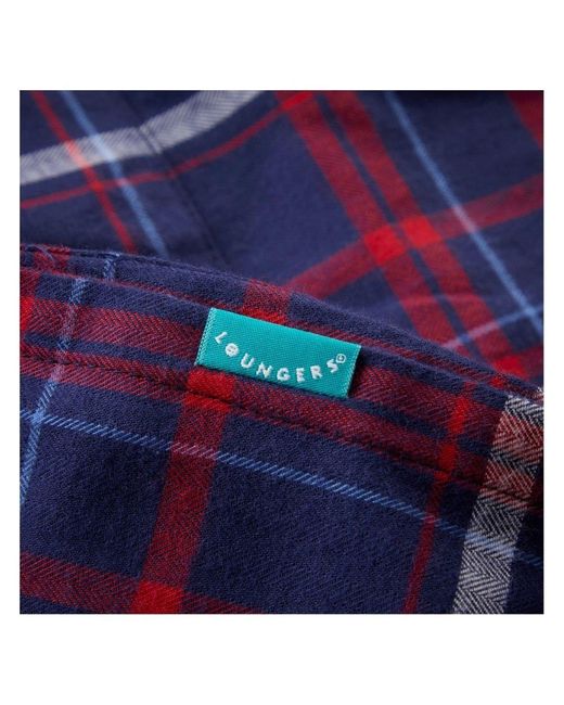Lounge Blue Ladies Organic Brushed Cotton Lounge Trousers