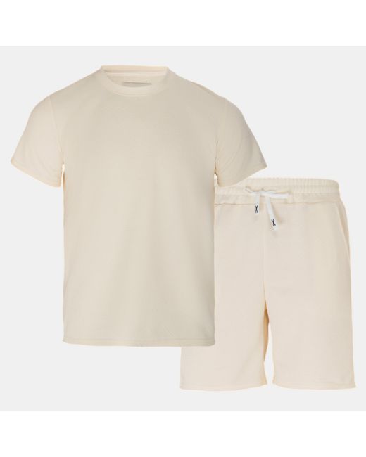 Firetrap Natural Short Tee Set for men