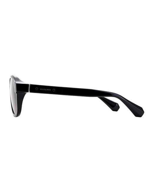 AllSaints Brown Metal Uv Protection Aviator Sunglasses for men
