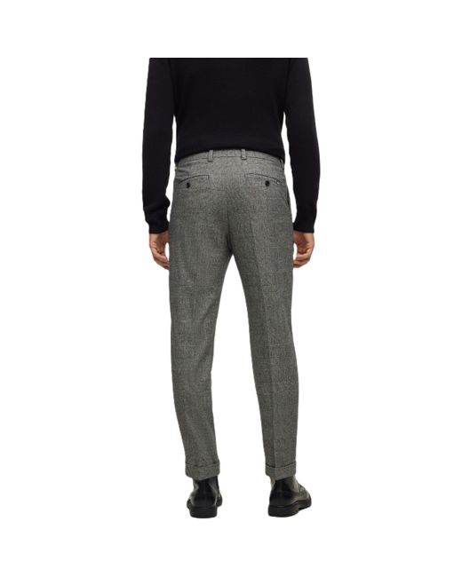 Boss Black P Perin Pleat Tailored Trousers for men