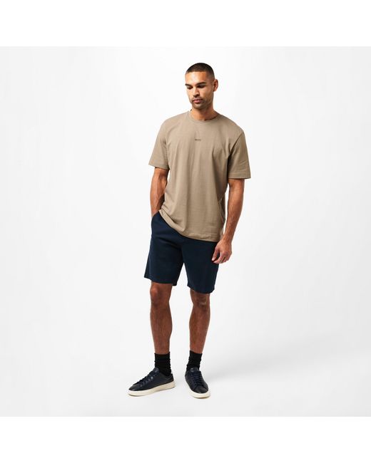 Boss Natural Oversized Tchup T-Shirt With Logo Detail for men