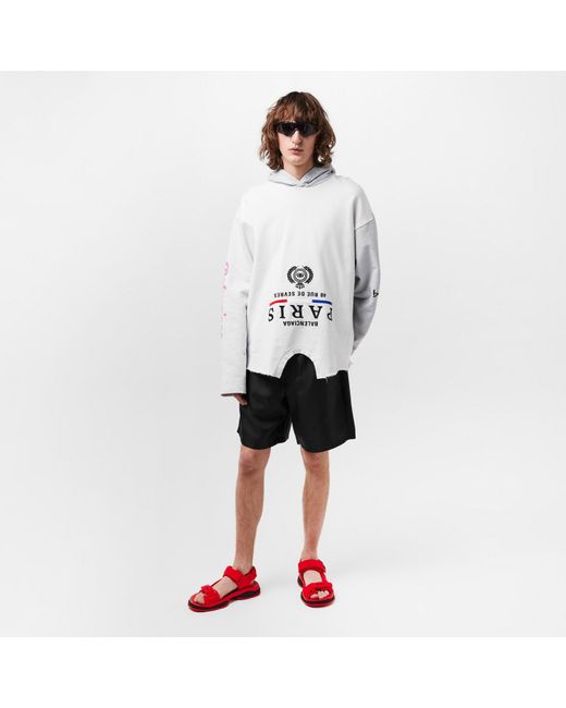 Balenciaga Red Flat Sandals for men