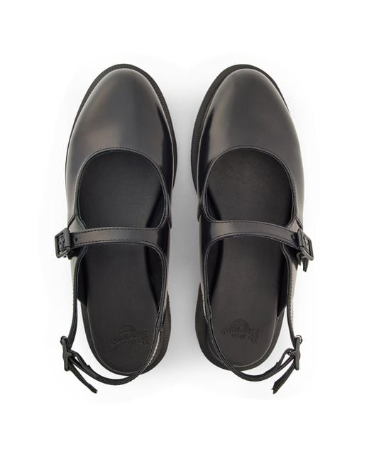 Dr. Martens Blue Madaline Mary Jane Rub Off Sling Back Shoes