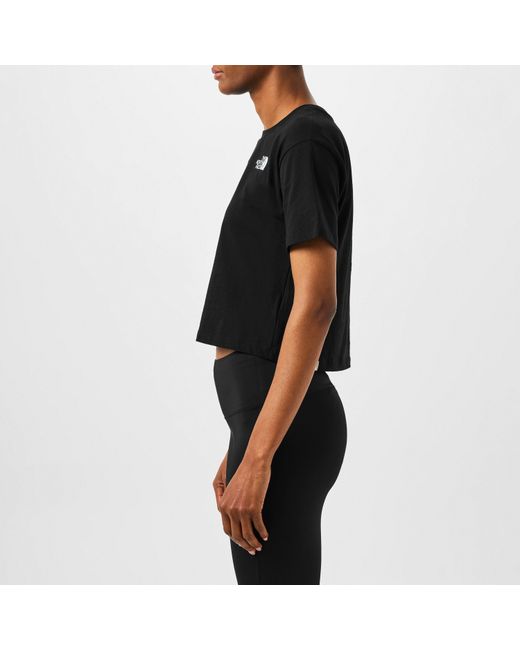 The North Face Black Simple Dome Crop T-Shirt