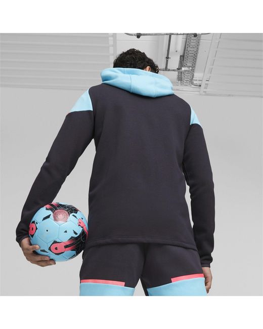 PUMA Blue Mcfc Casuals Hooded Jkt Hoody for men