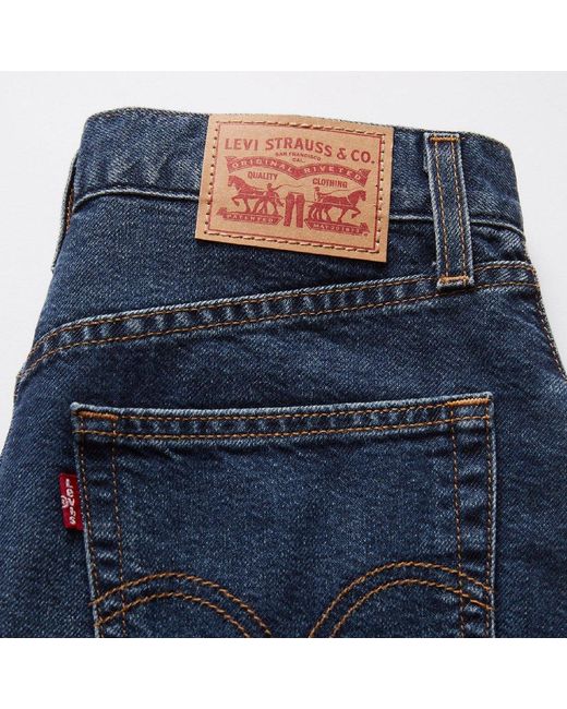 Levi's Blue Levi's Hw Mom Shorts