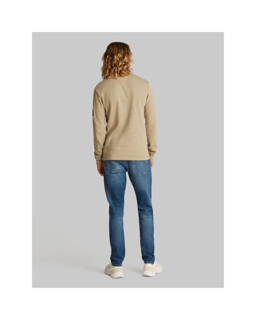 Calvin Klein Natural Waffle Long Sleeve Top for men