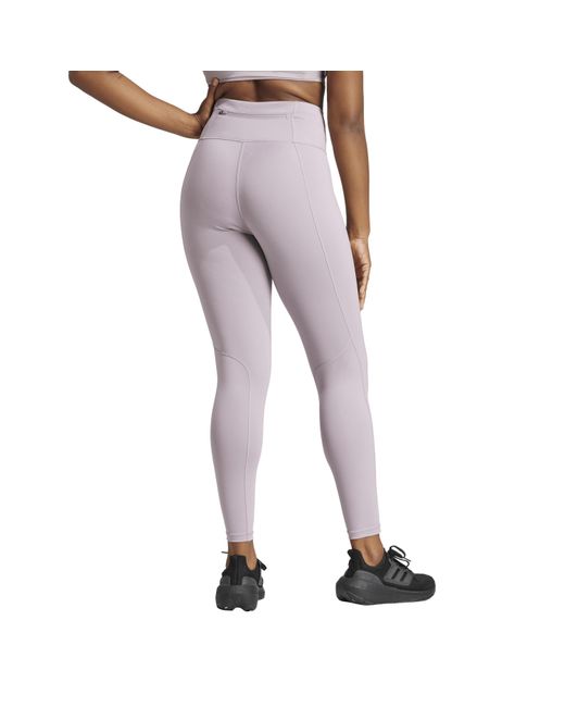 Adidas Purple Ultimate 7/8 Performance Running Tights