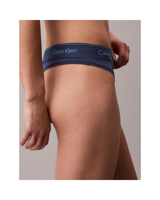 Calvin Klein Blue Modern Thong