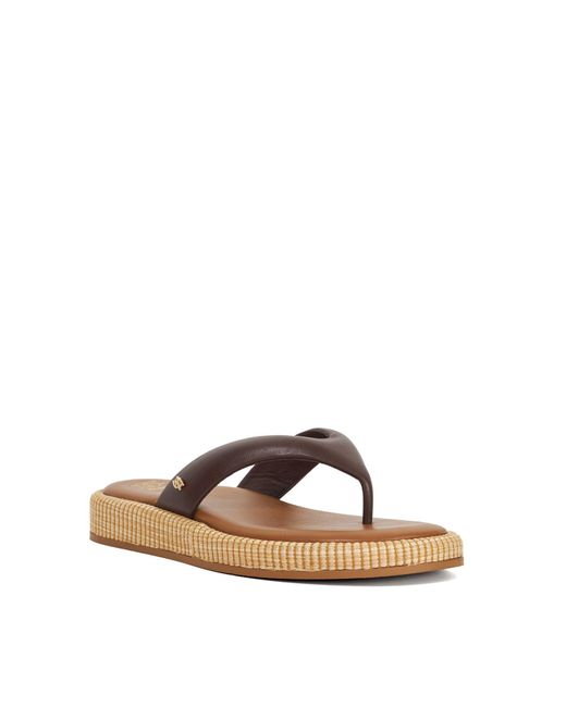 Dune Brown Laike Heeled Sandal