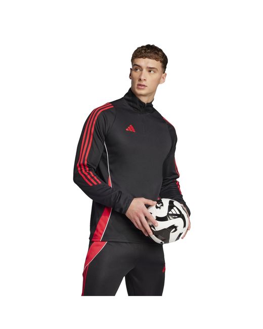 Adidas Black Tiro24 Tracksuit Top for men