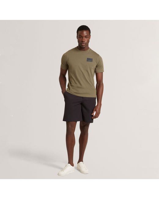 Ted Baker Green Ss Box Graphic Logo Tee for men