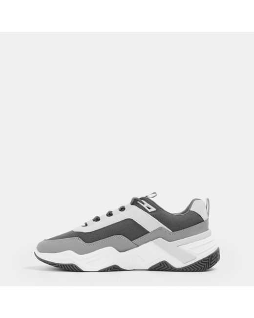 Mallet Gray Odyssey Chunky Trainers for men