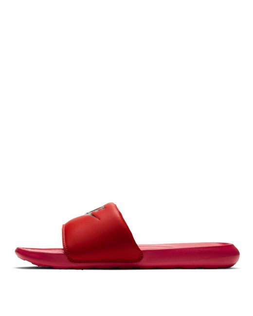 Nike Red Victori One Slides for men