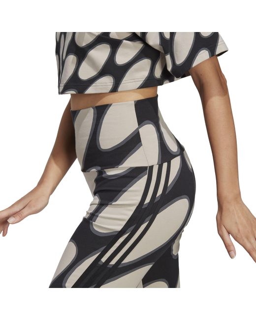 Adidas Black X Marimekko Future Icons Flared Leggings