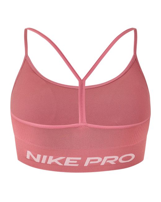 Nike Pink Medium Impact Non Wired Sports Bra