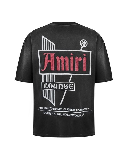 Amiri Black Vintage Lounge T-Shirt for men
