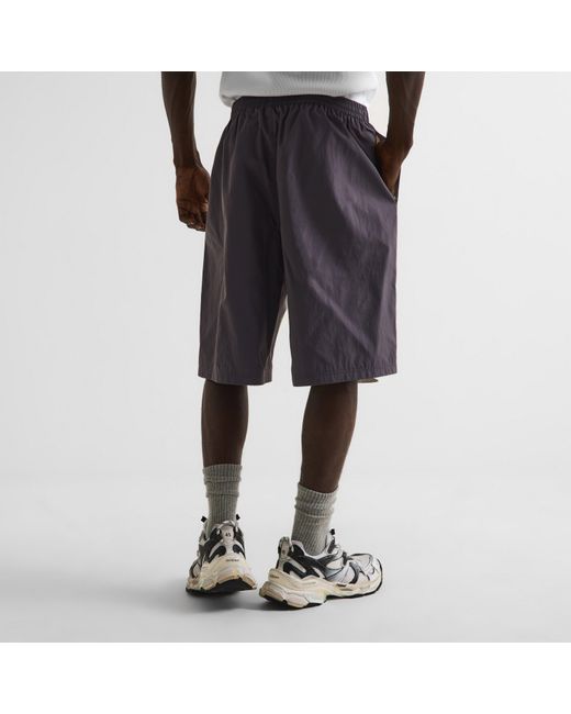 Balenciaga Blue Woven Tracksuit Shorts for men
