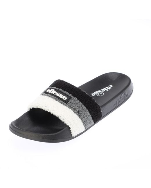 Ellesse Black Triply Pool Slider for men