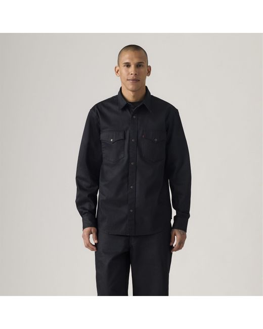 Levi's Black Long Sleeve Relaxed Fit Shirt for men