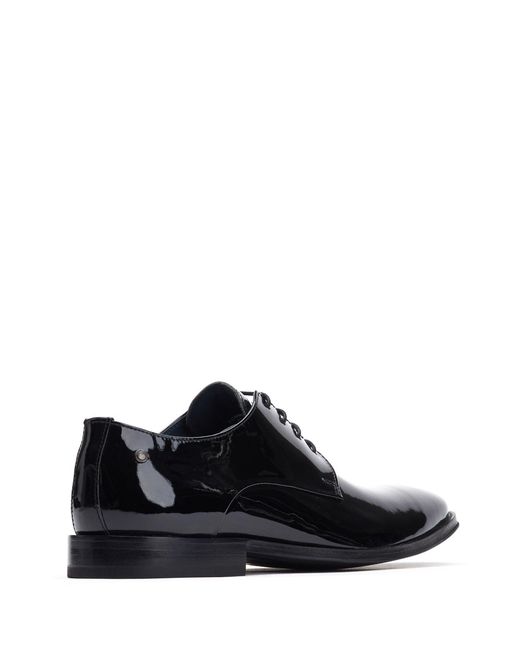 Base London Black Marley Lace Up Patent Shoe for men