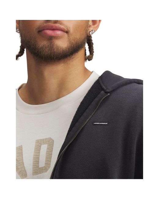 Under Armour Black 1/4 Zip Fleece for men