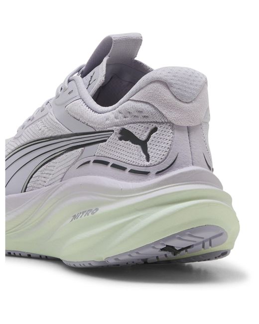 PUMA White Magnify Nitro 3 Running Shoes